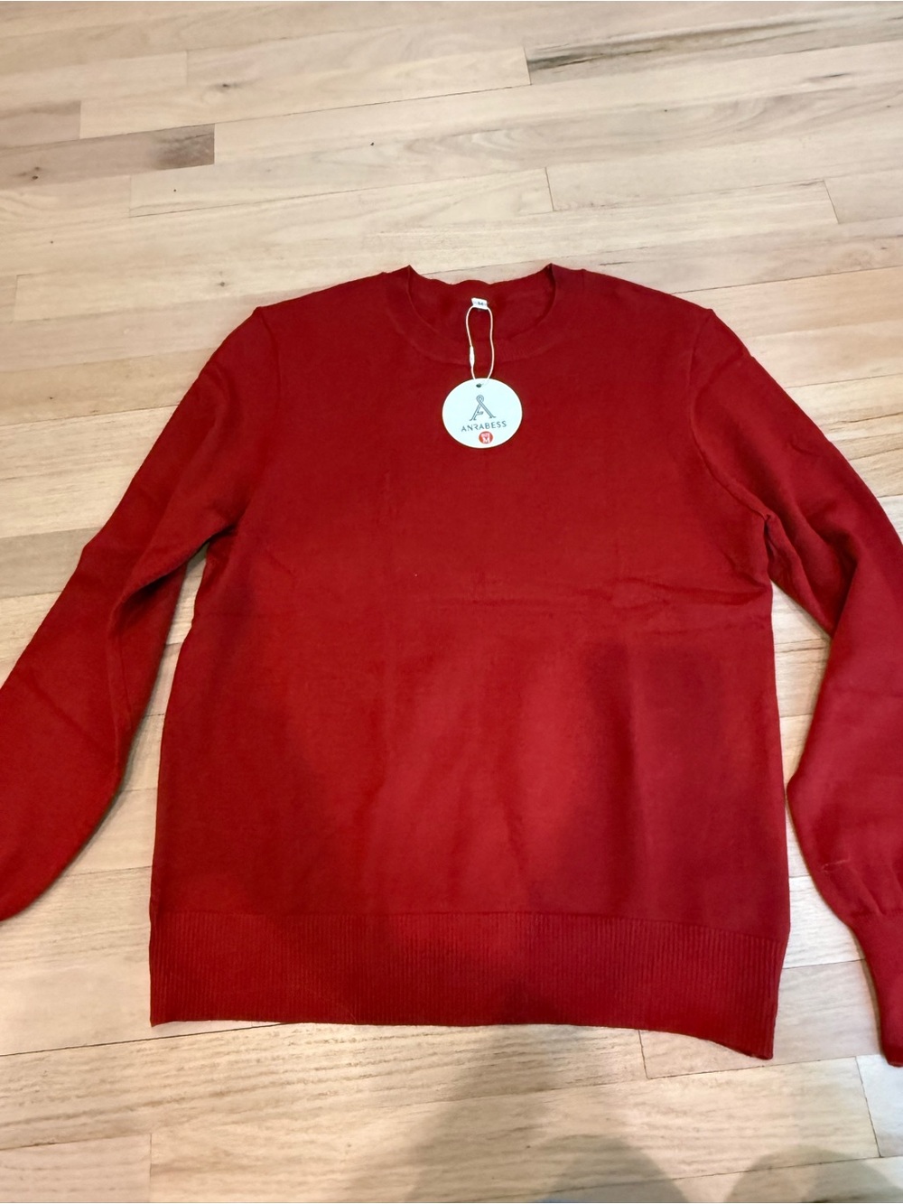 Women’s Red Crewneck Sweater -M